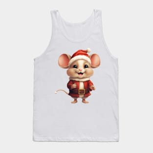 Vintage Christmas Mouse Tank Top